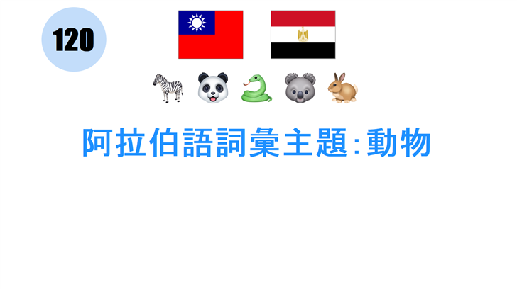 阿拉伯語詞彙主題：動物